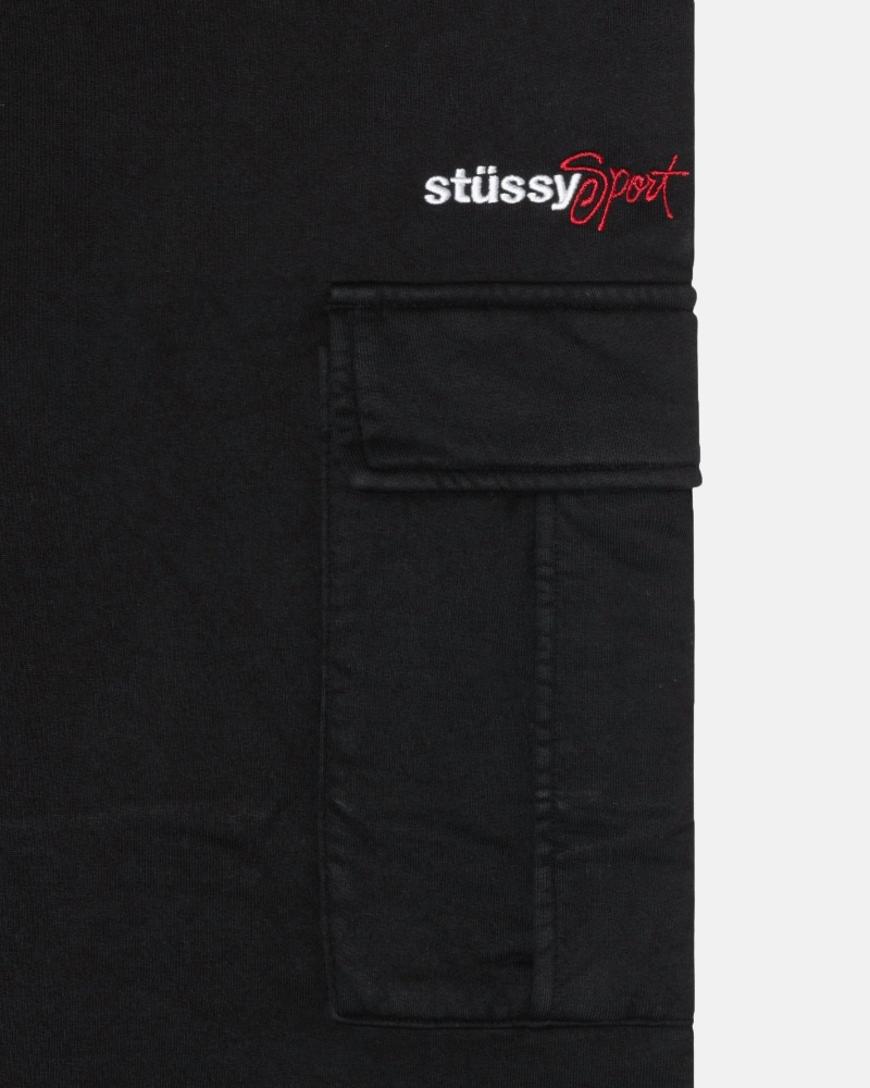 Stüssy Sportive Cargo Fleece Pant Nere | S637-WVPLO